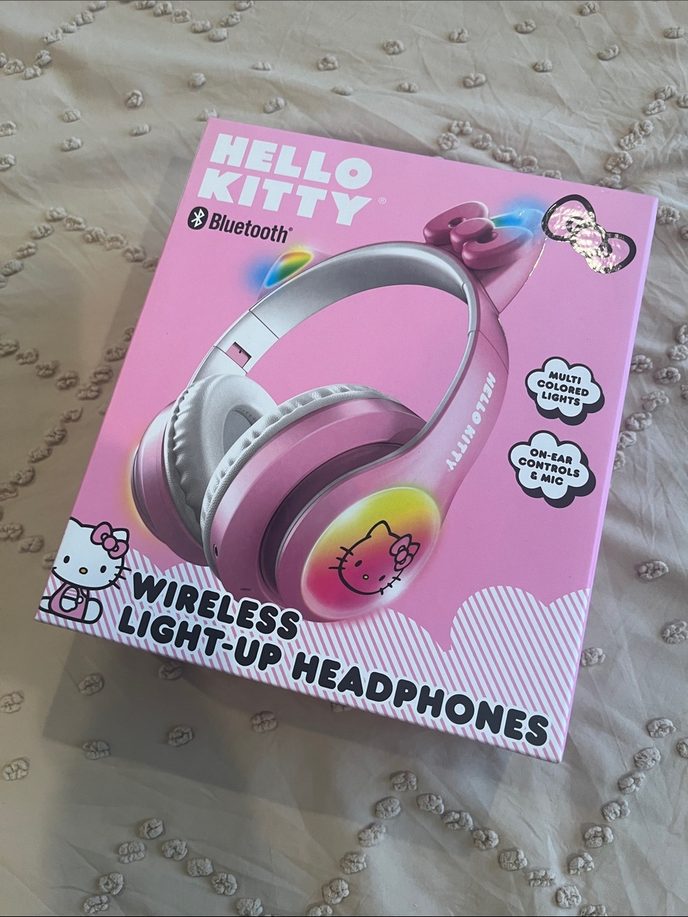 Hello Kitty Pink Wireless Light-Up On-Ear Headphones